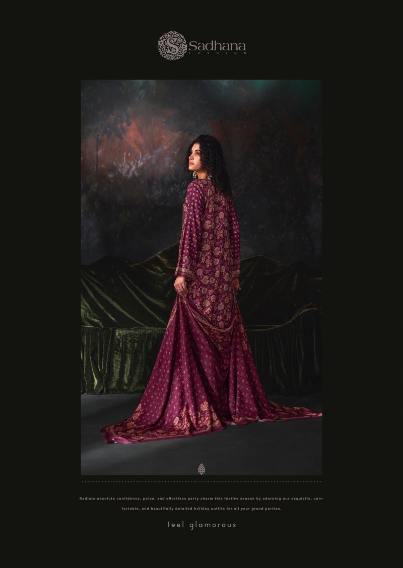 Esha By Sadhana Viscos Pashmina Dress Material 